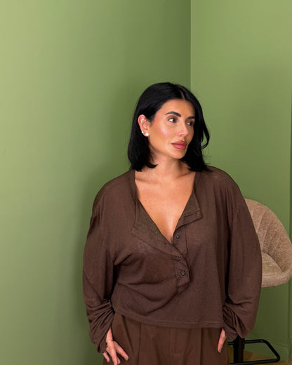 MAGLIA BOTTON CROPPED