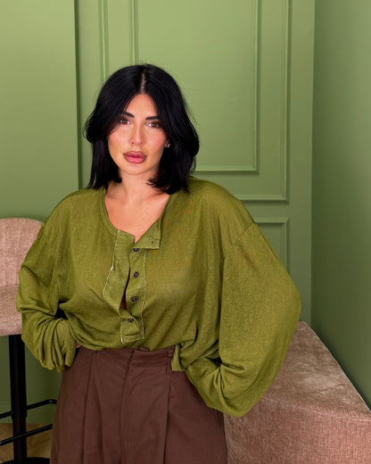 MAGLIA BOTTON CROPPED
