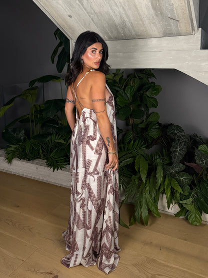 LONG DRESS MARINE