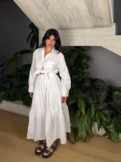 CAMICIA WHITE FLOWER
