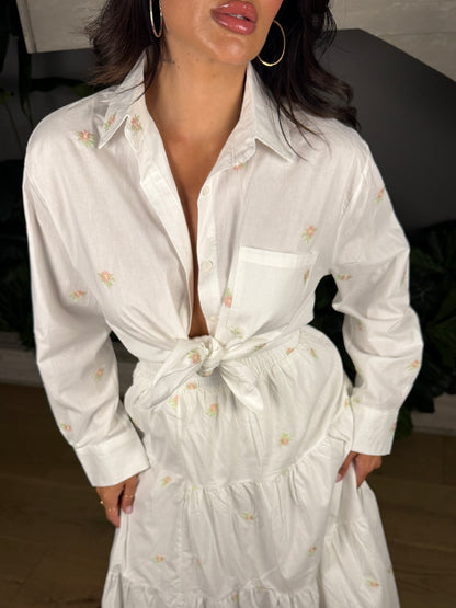 CAMICIA WHITE FLOWER