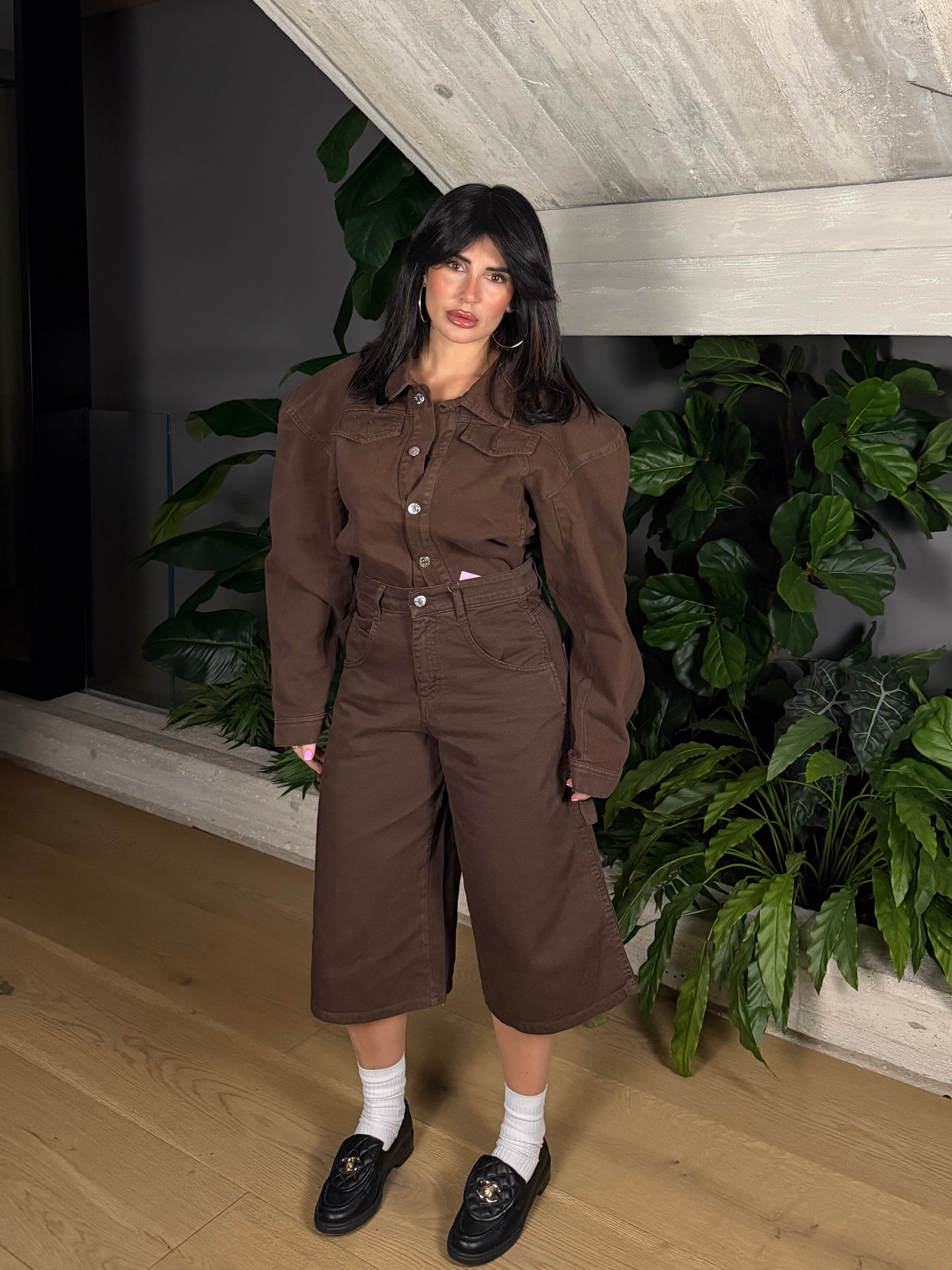 BERMUDA DENIM BROWN