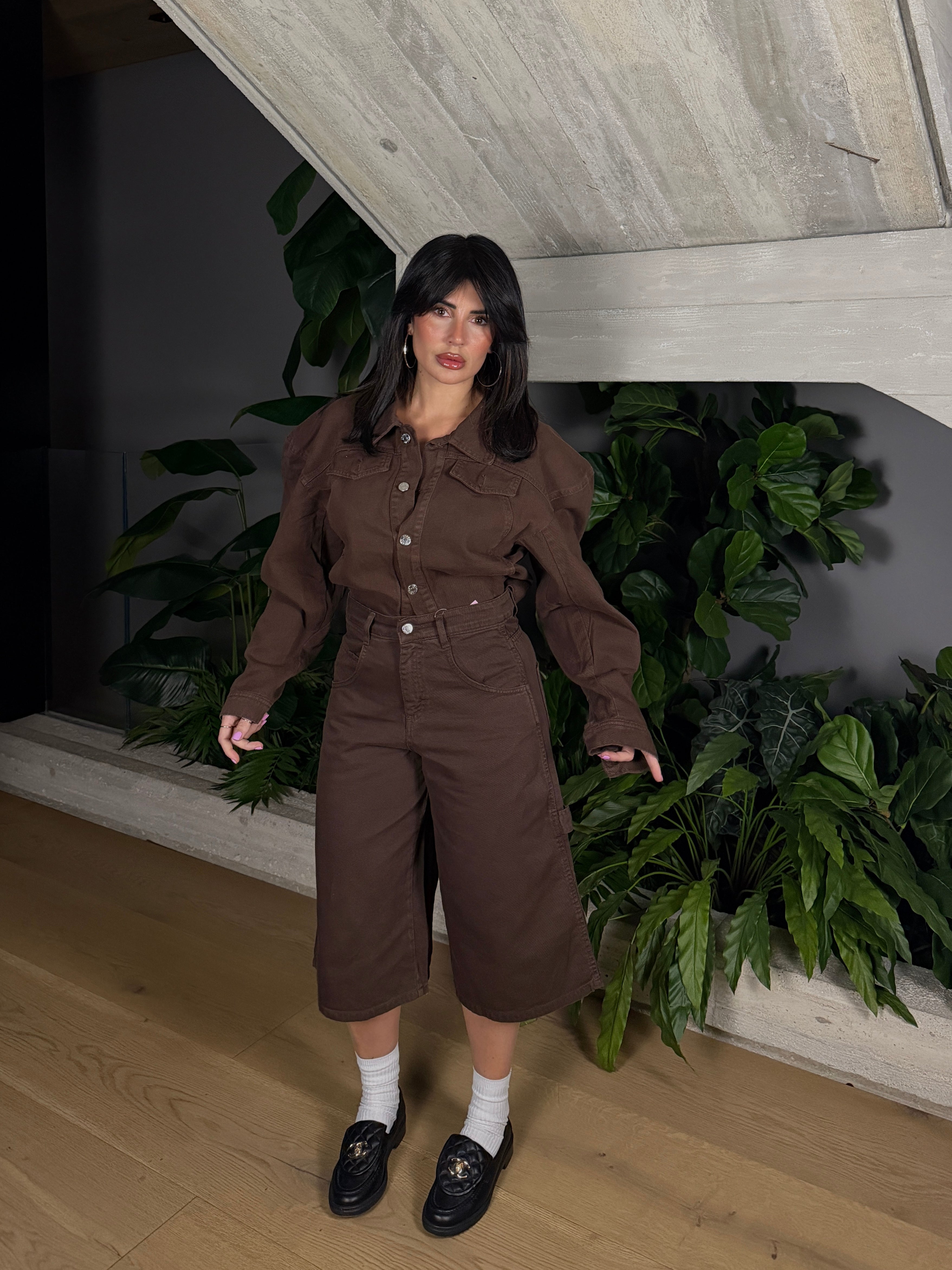 BERMUDA DENIM BROWN