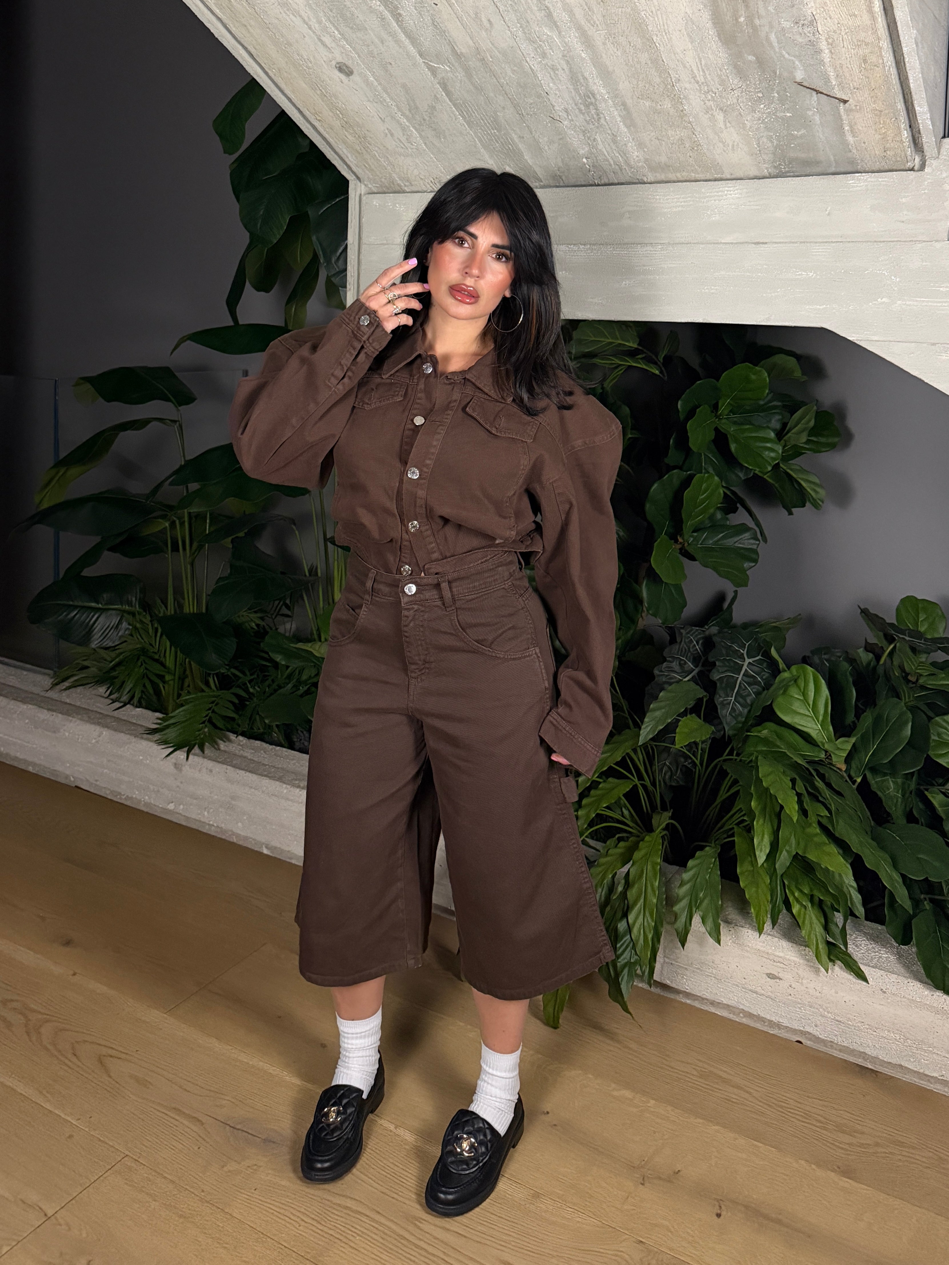 BERMUDA DENIM BROWN