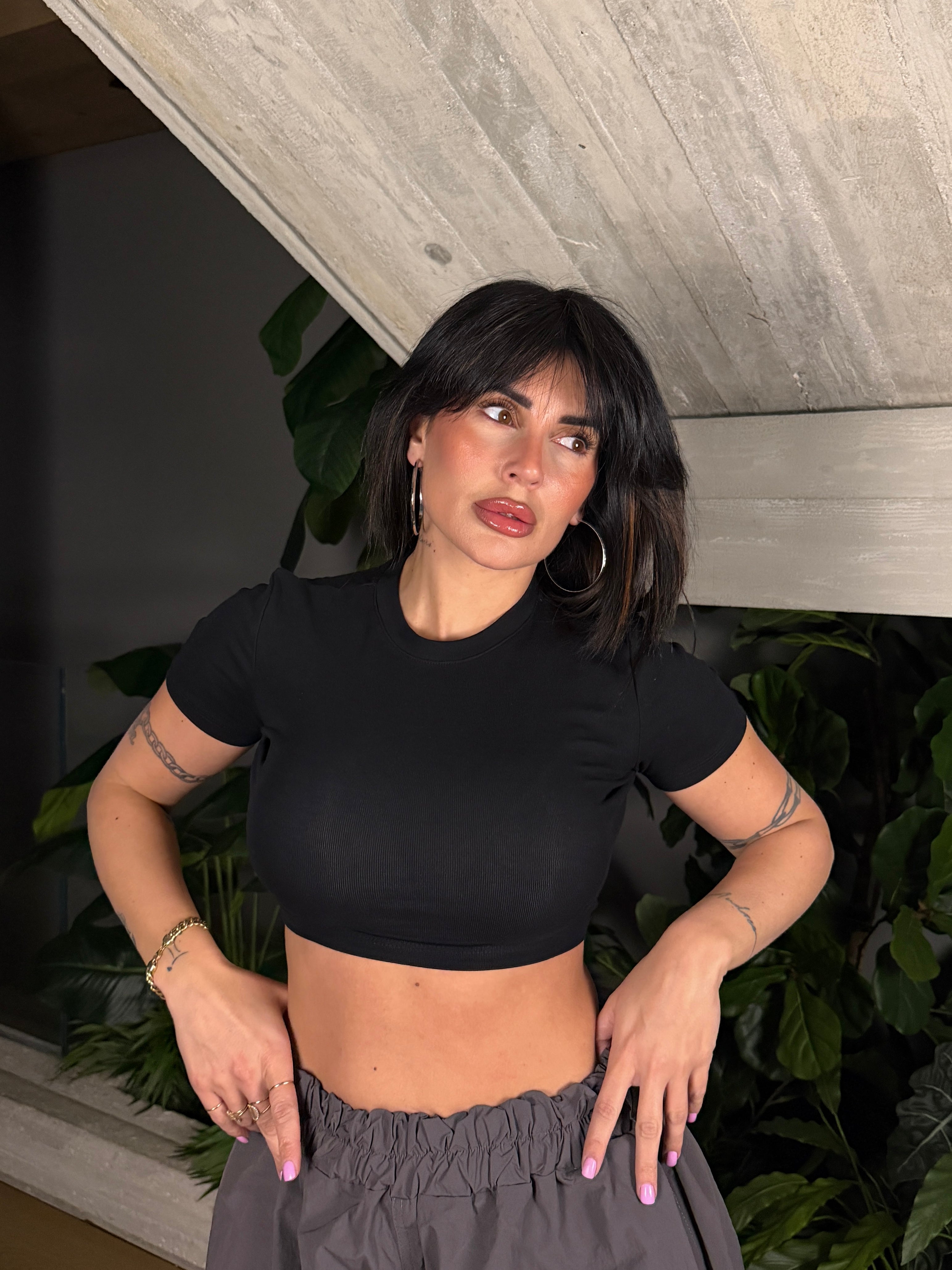 T-SHIRT CROP LUMINA