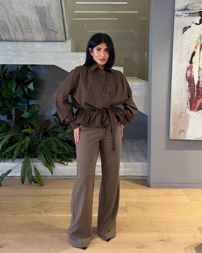 CAMICIA TIE BROWN