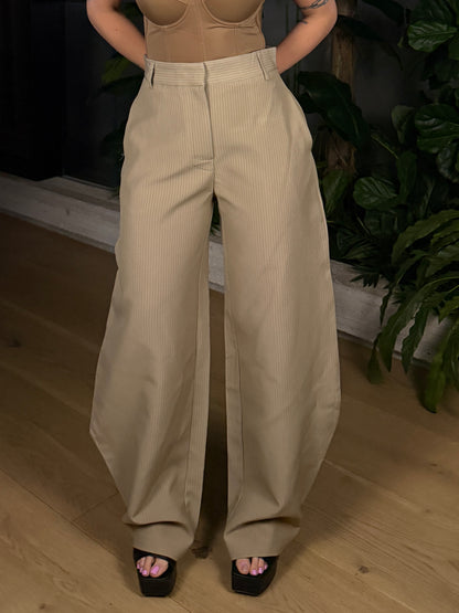 PANTALONE GESSATO BEIGE
