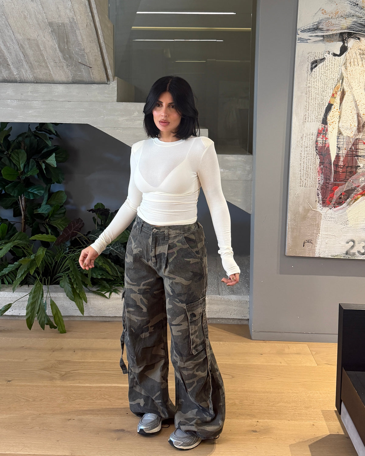 JEANS CARGO CAMO
