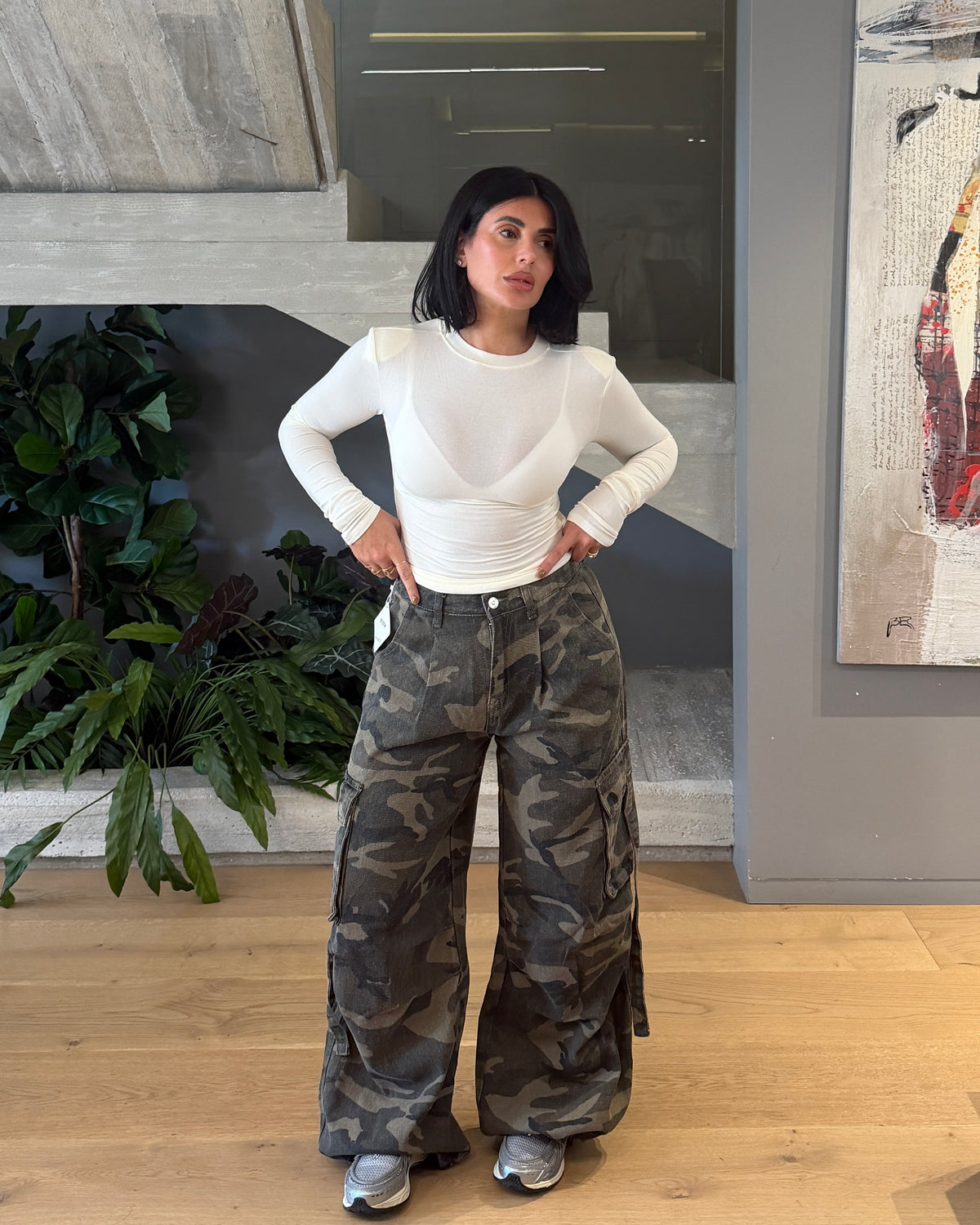 JEANS CARGO CAMO