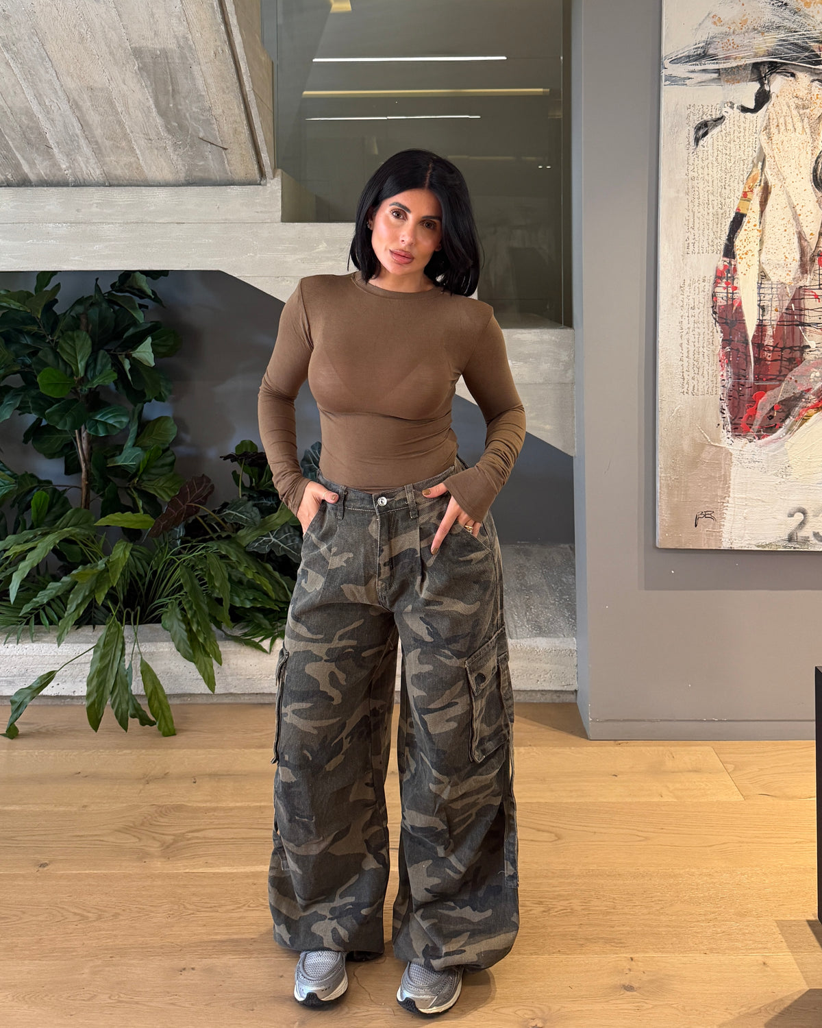 JEANS CARGO CAMO