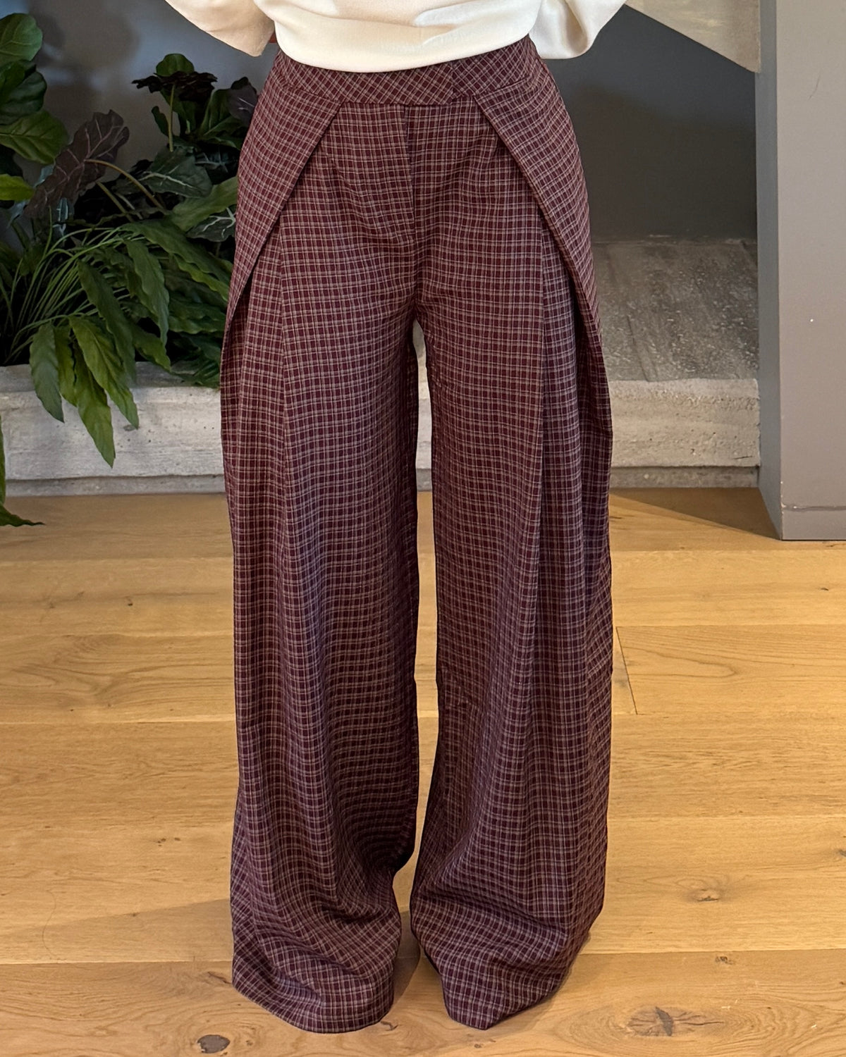PANTALONE  REVERS QUADRETTI