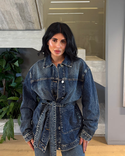 CAMICIA RETRO CON CINTURA