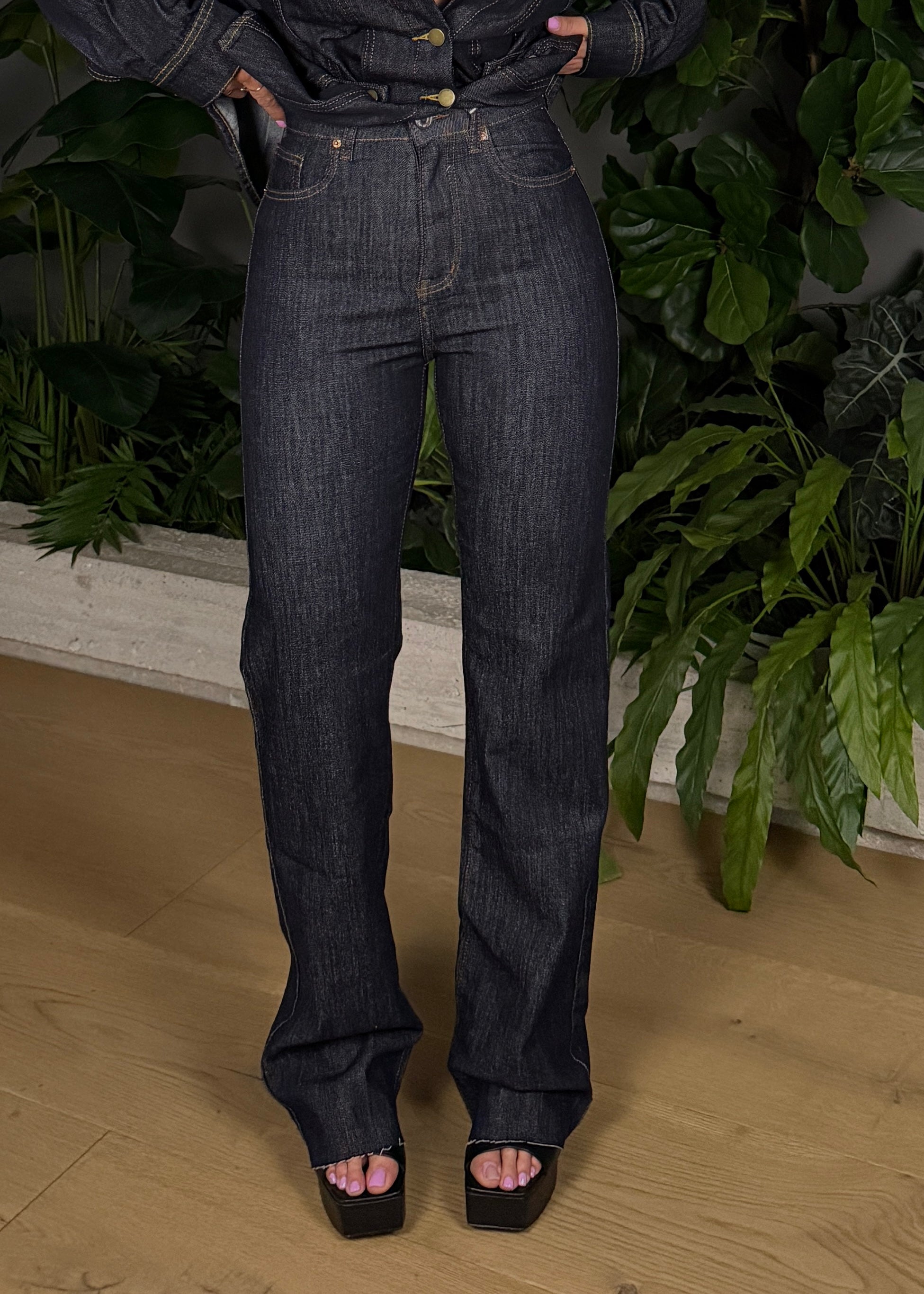 JEANS GAMBA DRITTA ELASTICO 0