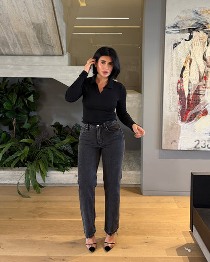 JEANS MOM-FIT LUNAR