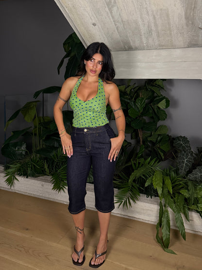 JEANS CAPRI DENIM PUSH-UP