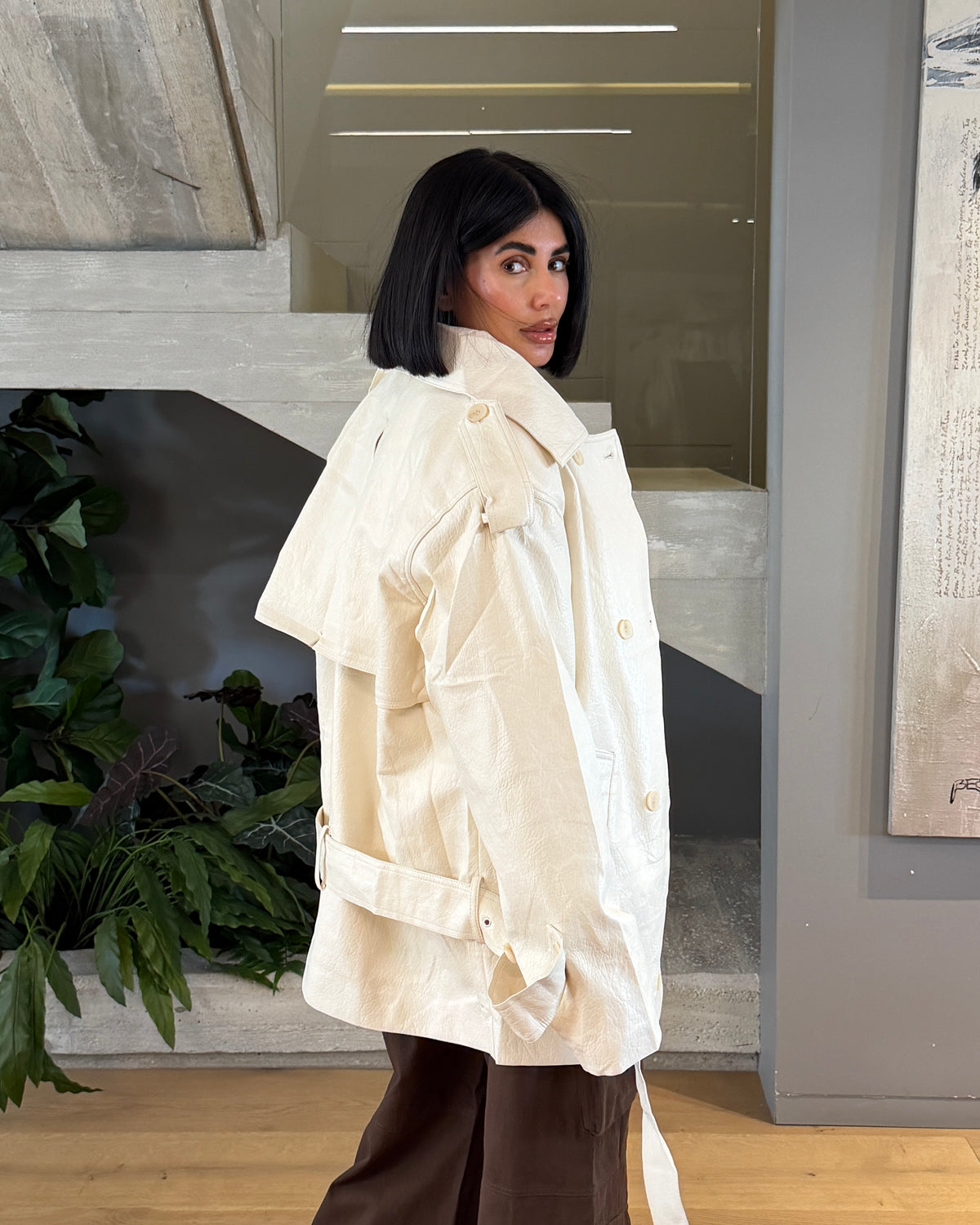 TRENCH WHITE JAY