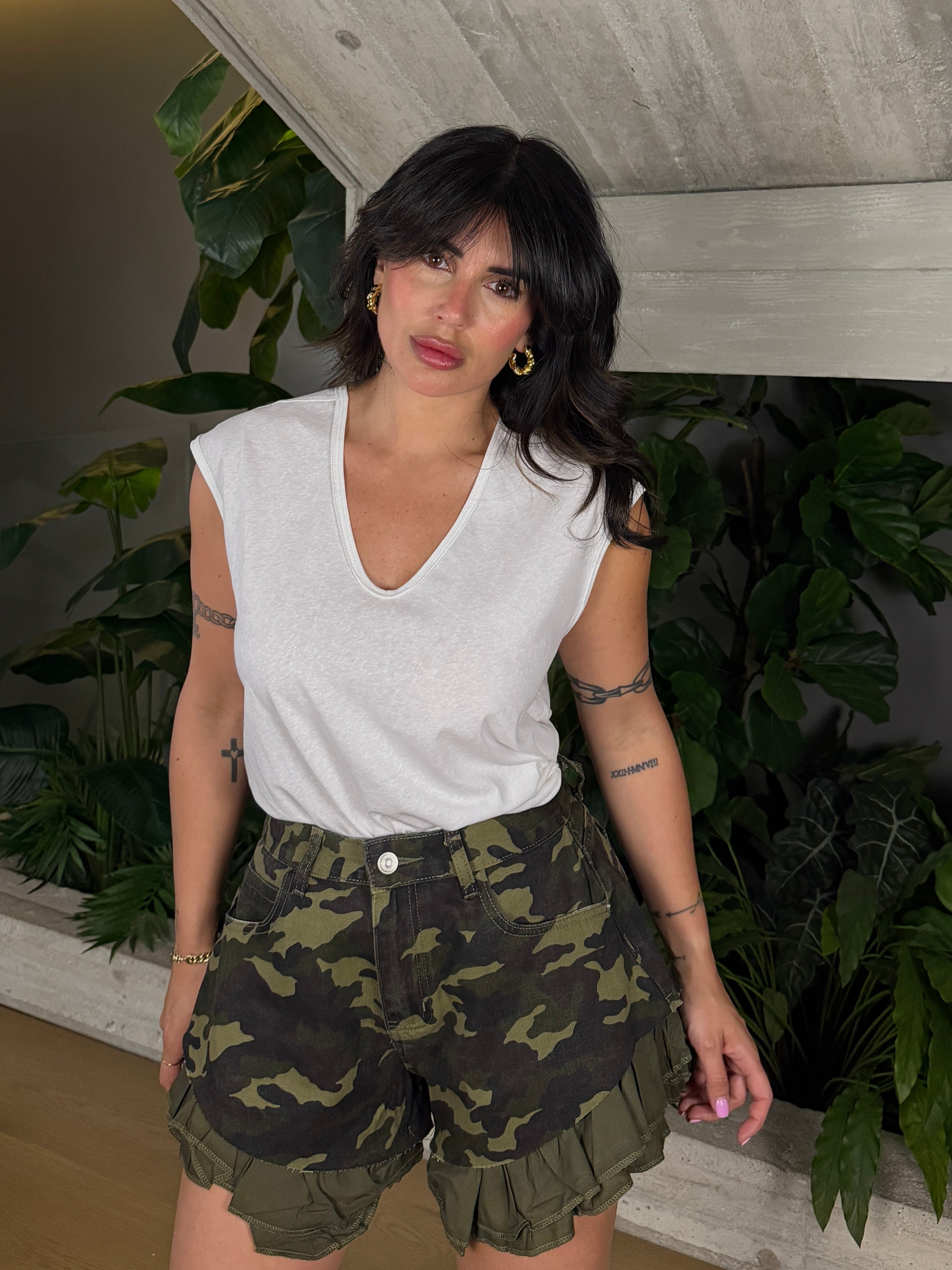 SHORT CHIARA MIMETICO