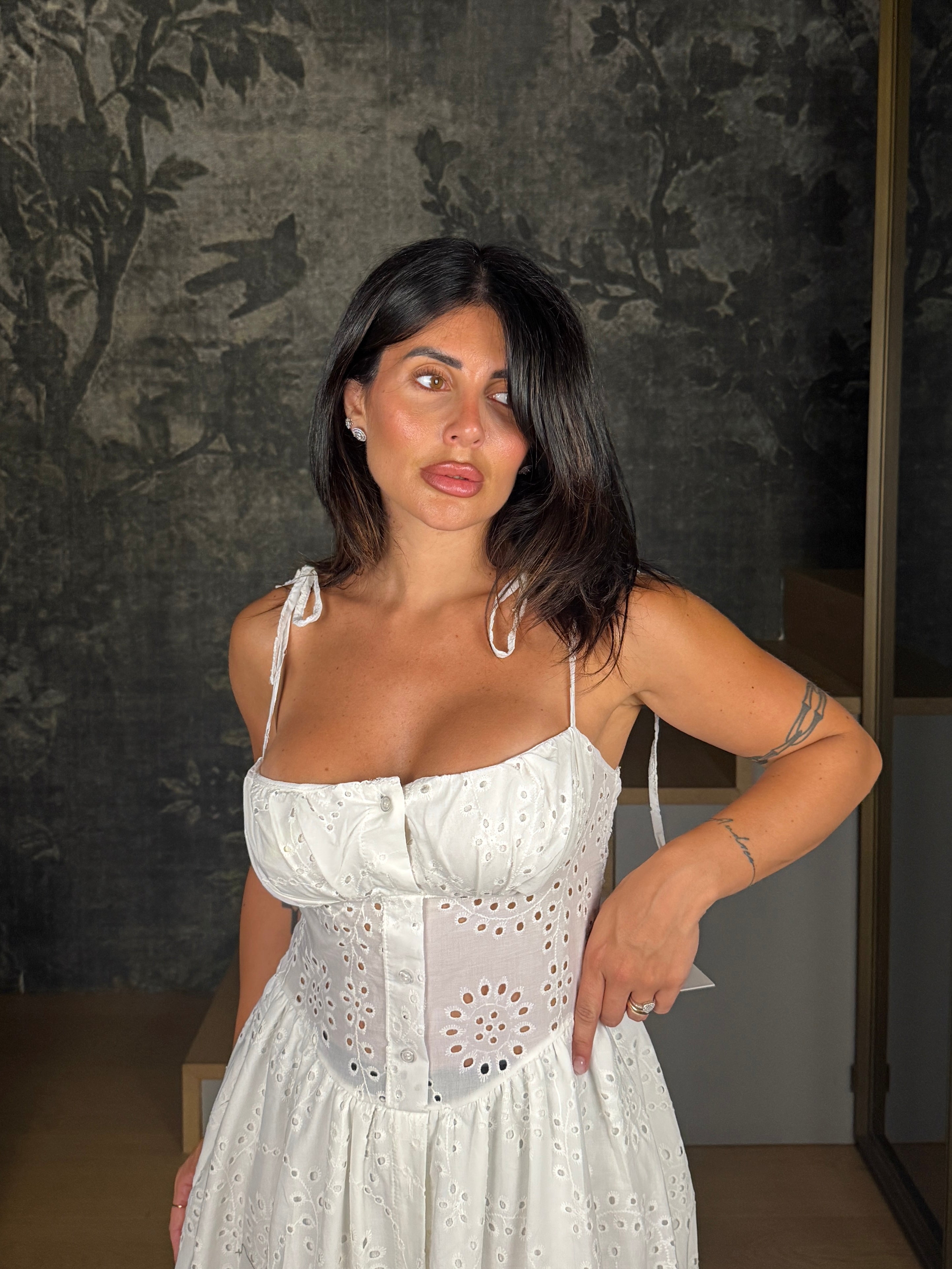 MIDI DRESS SAN GALLO WHITE