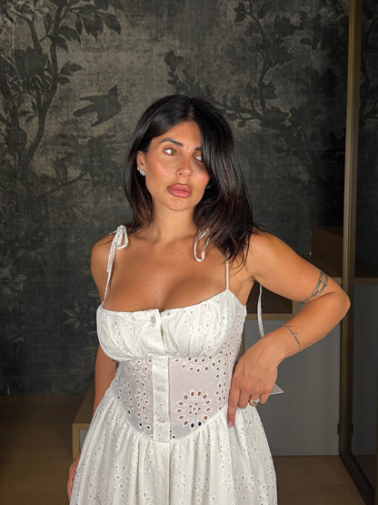MIDI DRESS SAN GALLO WHITE