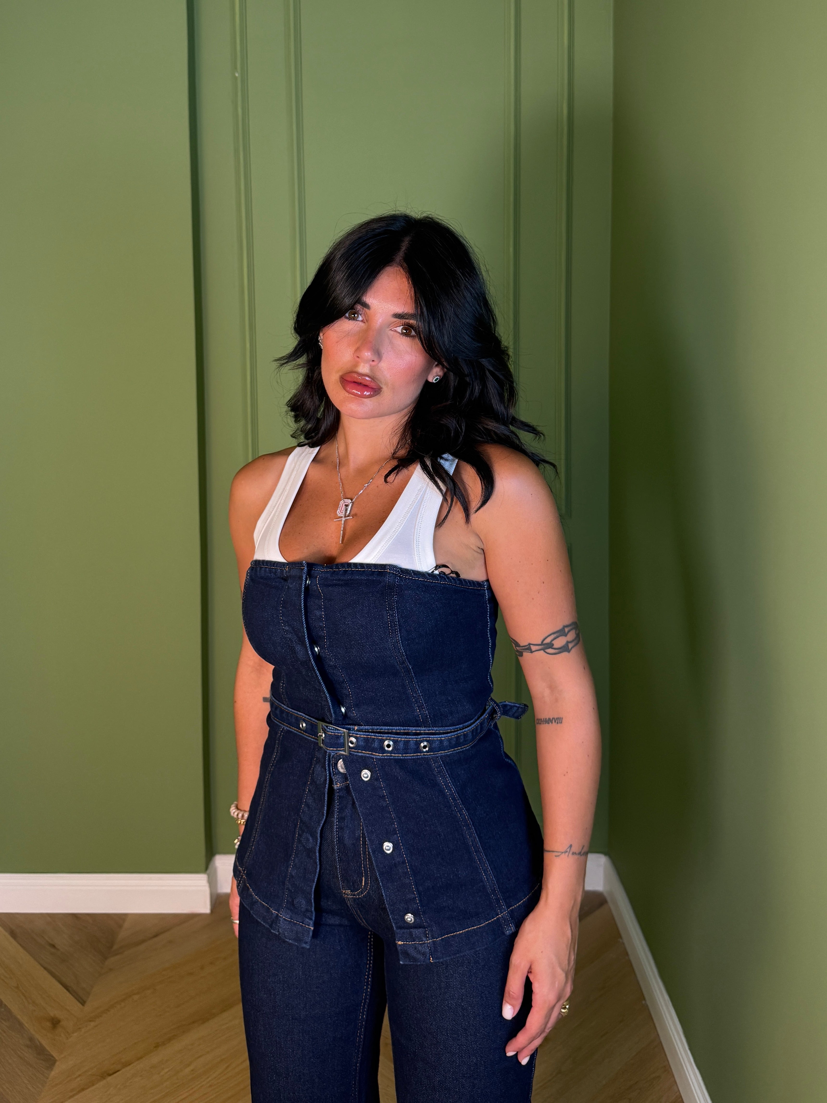 TOP DENIM DARK SOFI