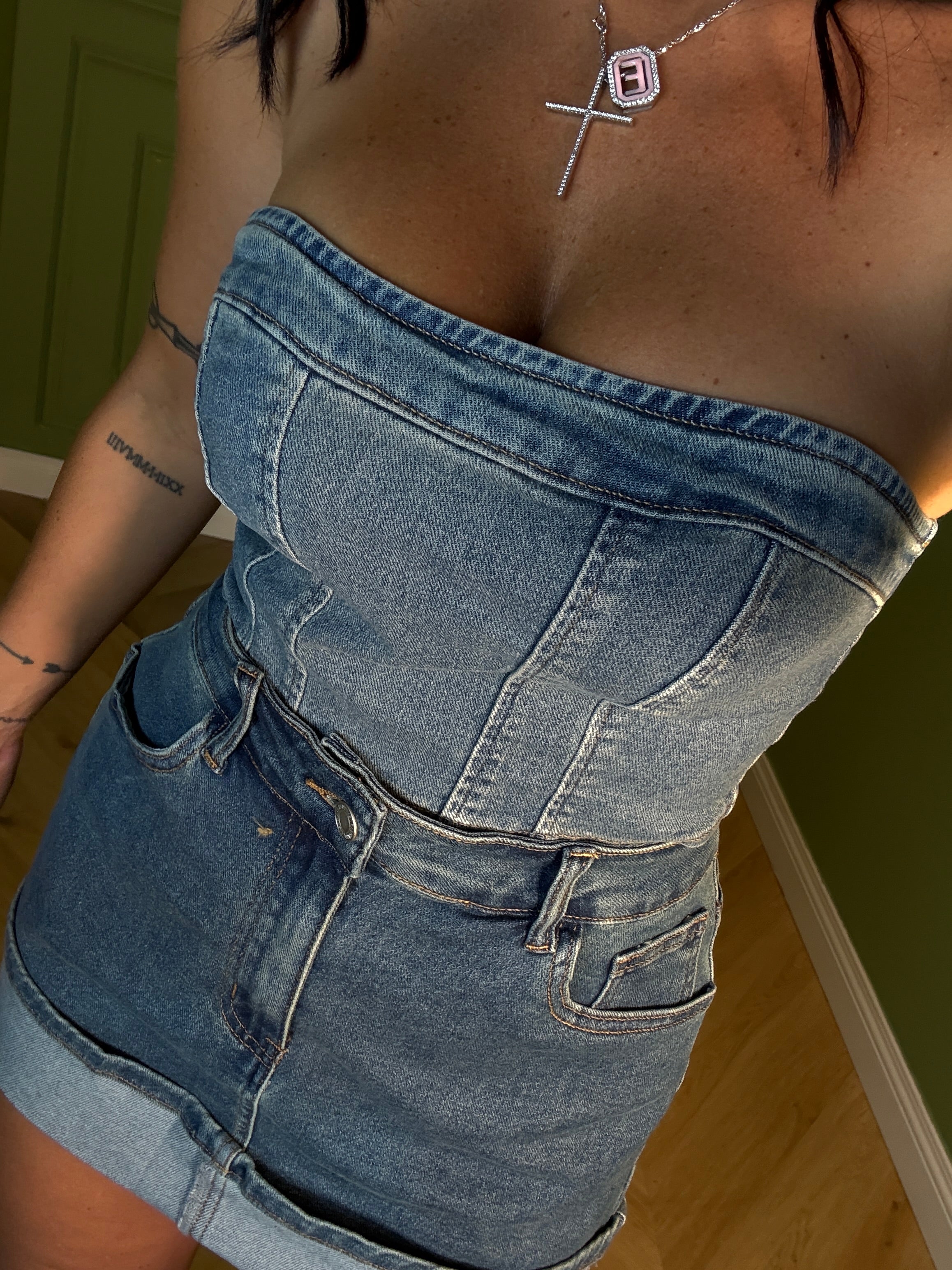 TOP DENIM CHIARO