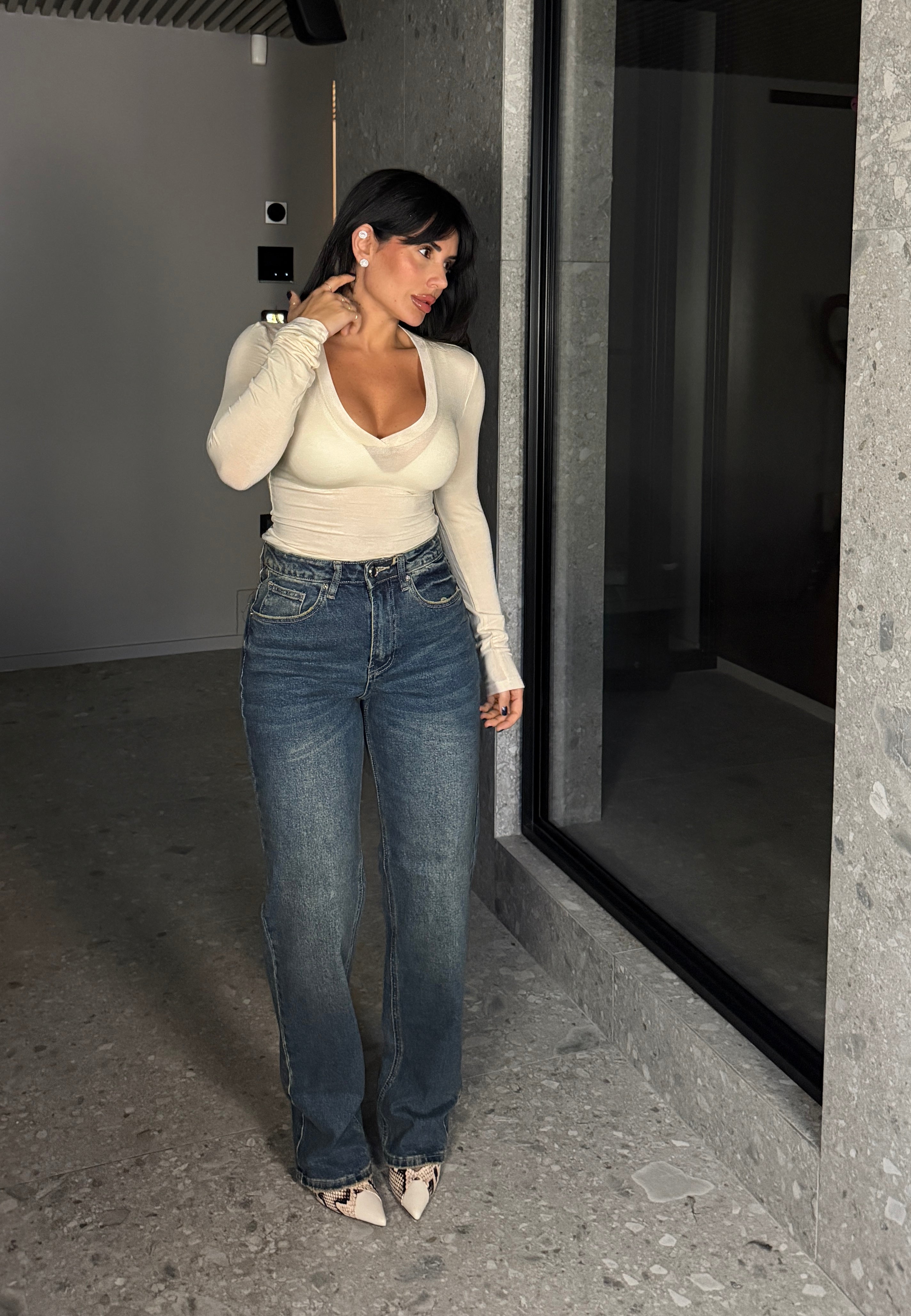 JEANS PALAZZO PUSHUP