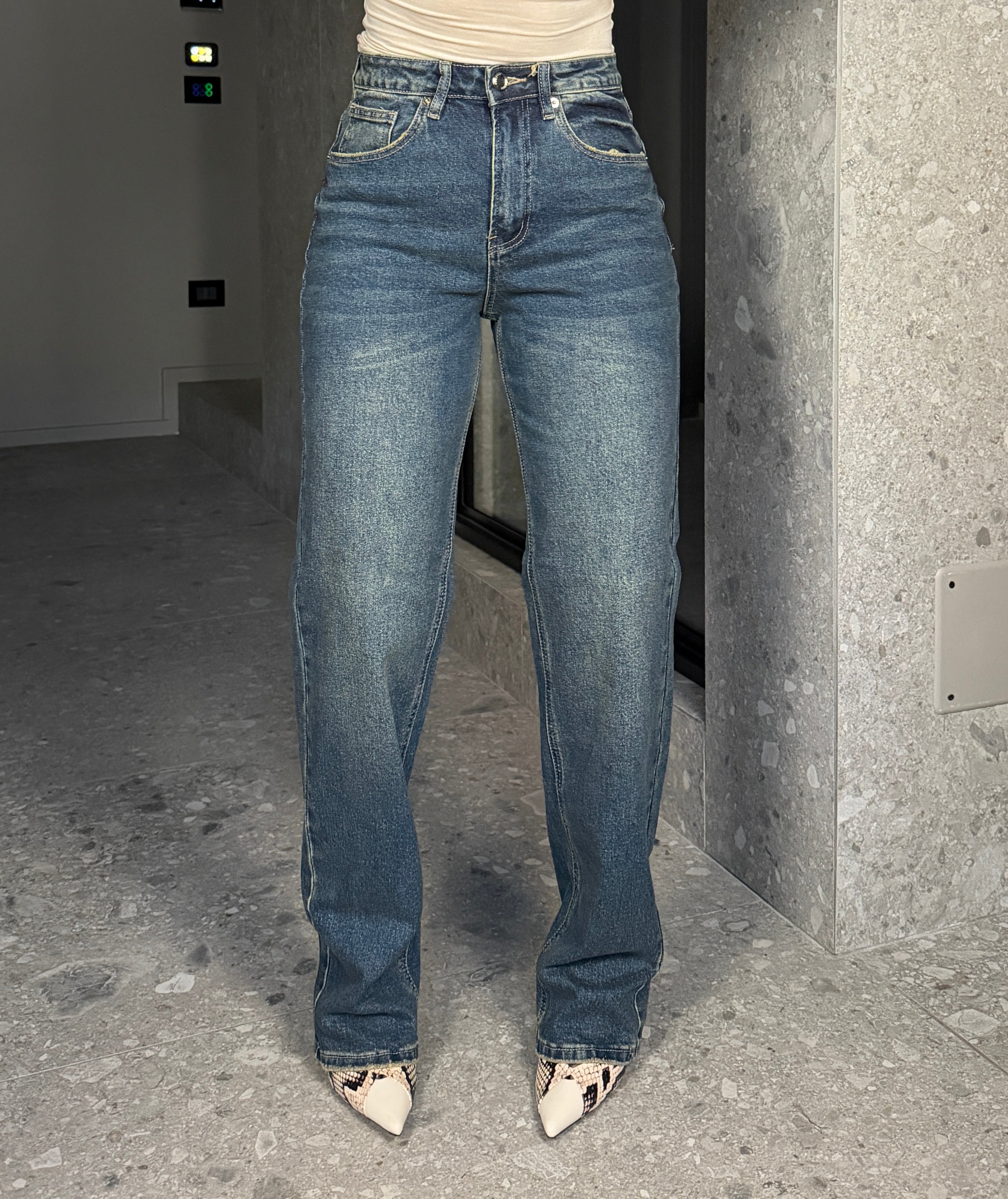 JEANS PALAZZO PUSHUP