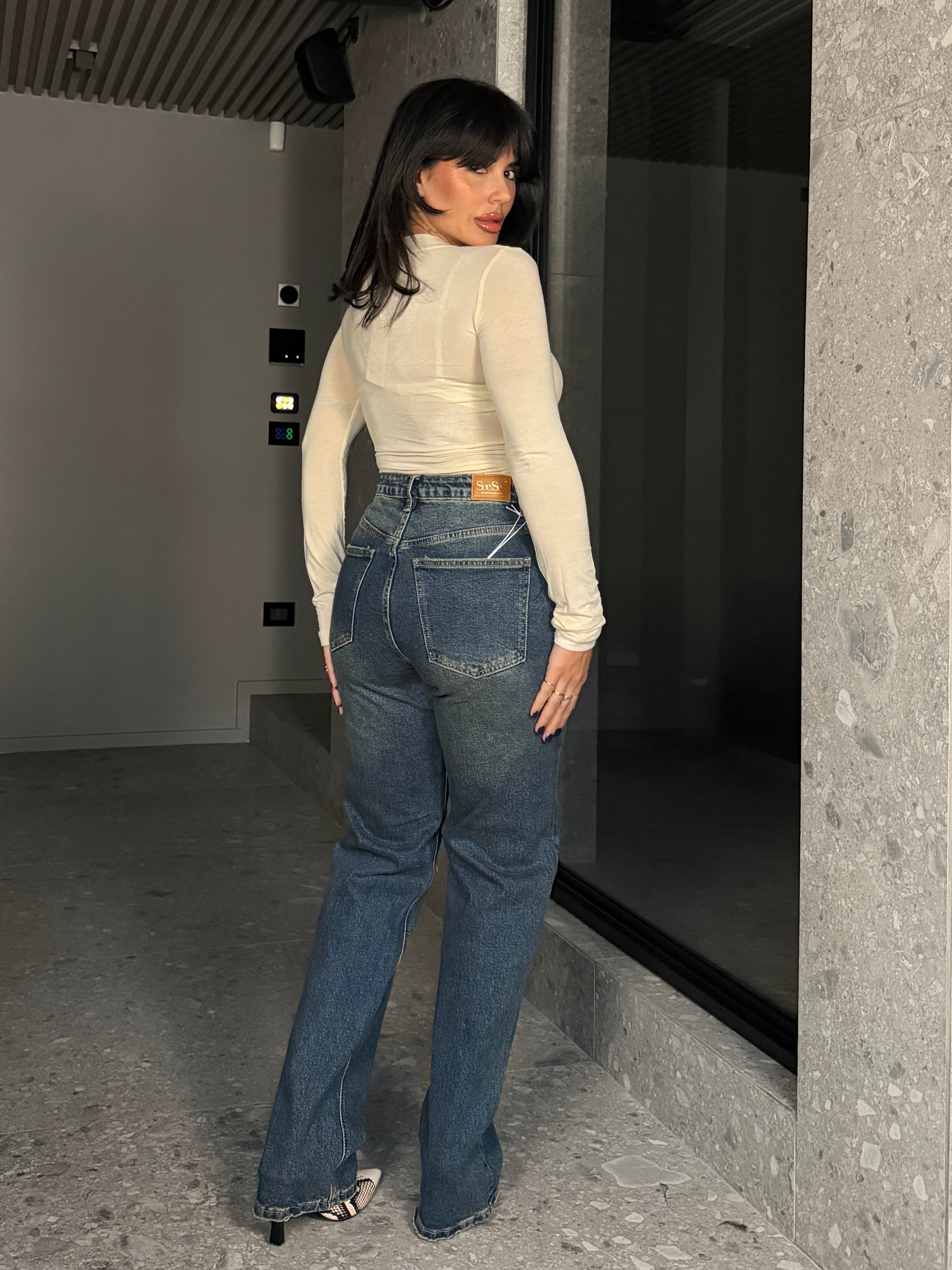 JEANS PALAZZO PUSHUP