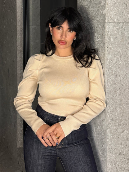 MAGLIA CON MANICA A SBUFFO