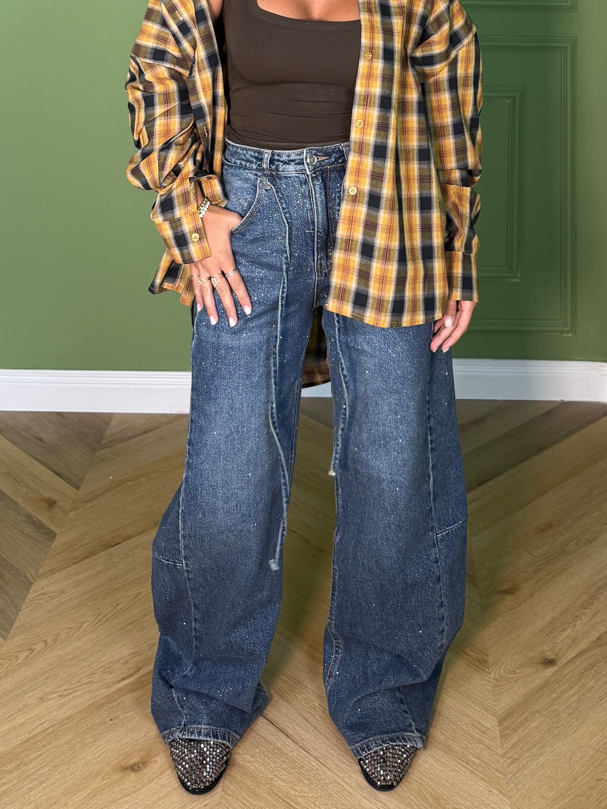 JEANS SHINE CON LACCIO