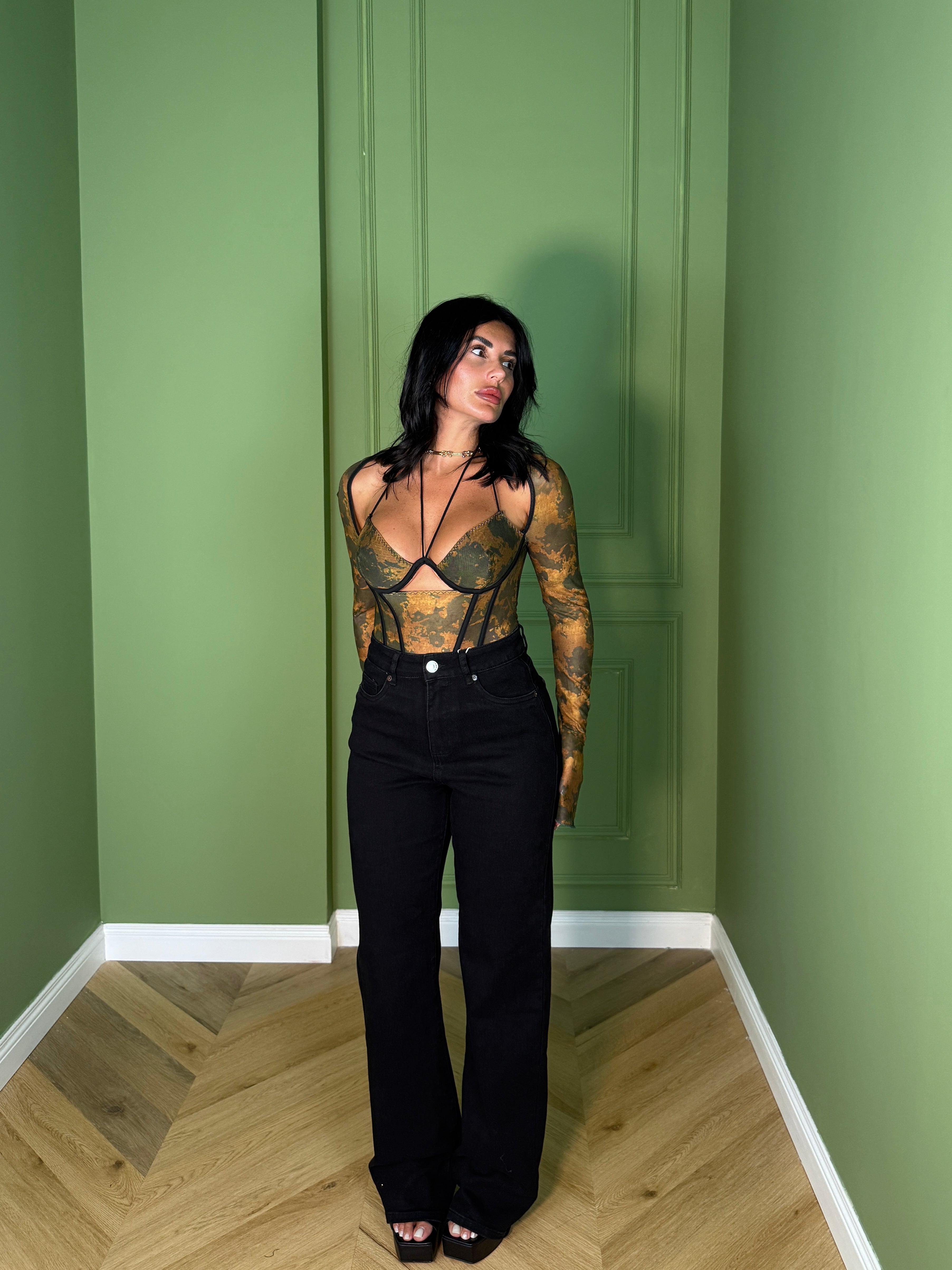 JEANS PALAZZO BLACK
