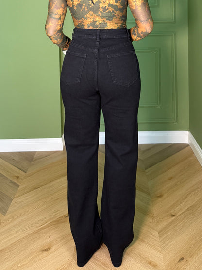 JEANS PALAZZO BLACK