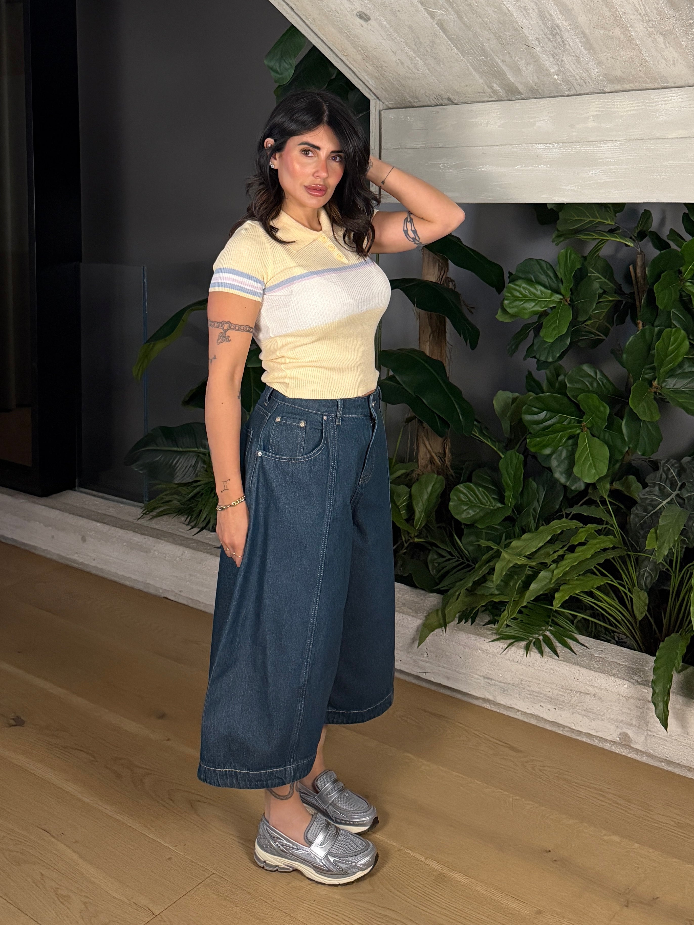 MAXI  BERMUDA MORENA
