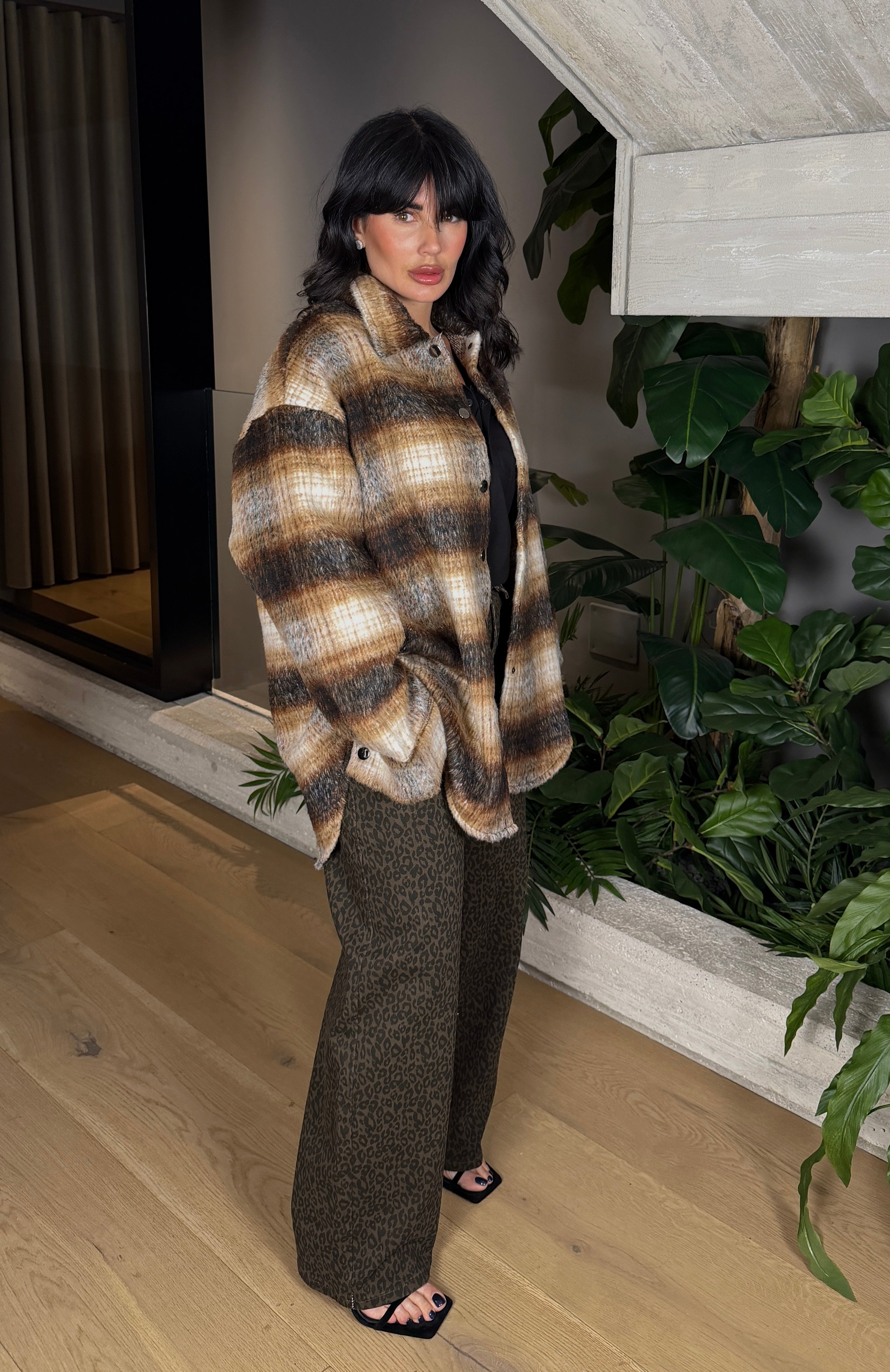 JEANS DARK ANIMALIER RISVOLTO