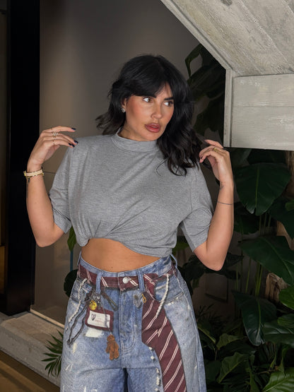 T-SHIRT MEZZO COLLO JUST