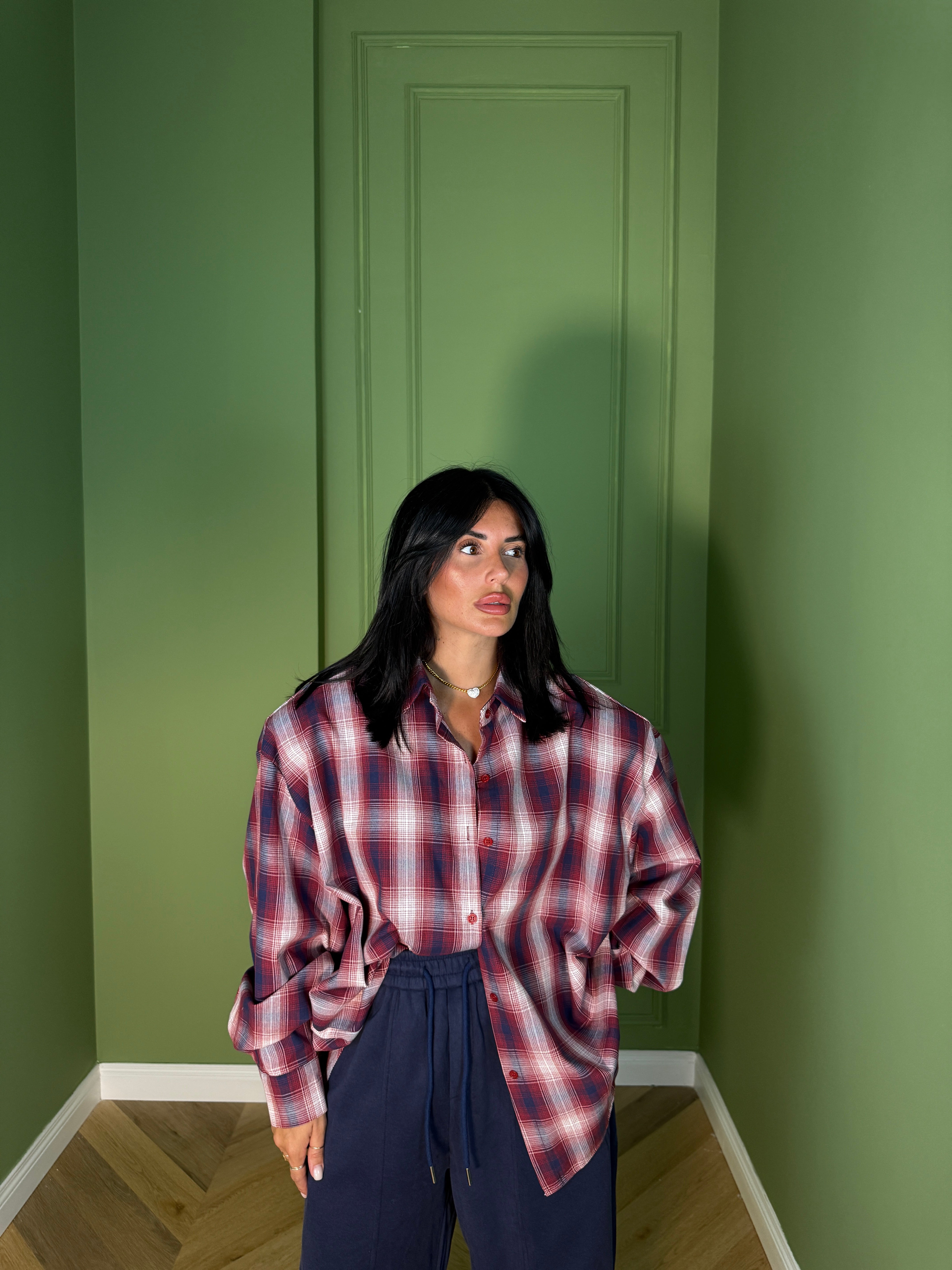 CAMICIA BUTTOM RED