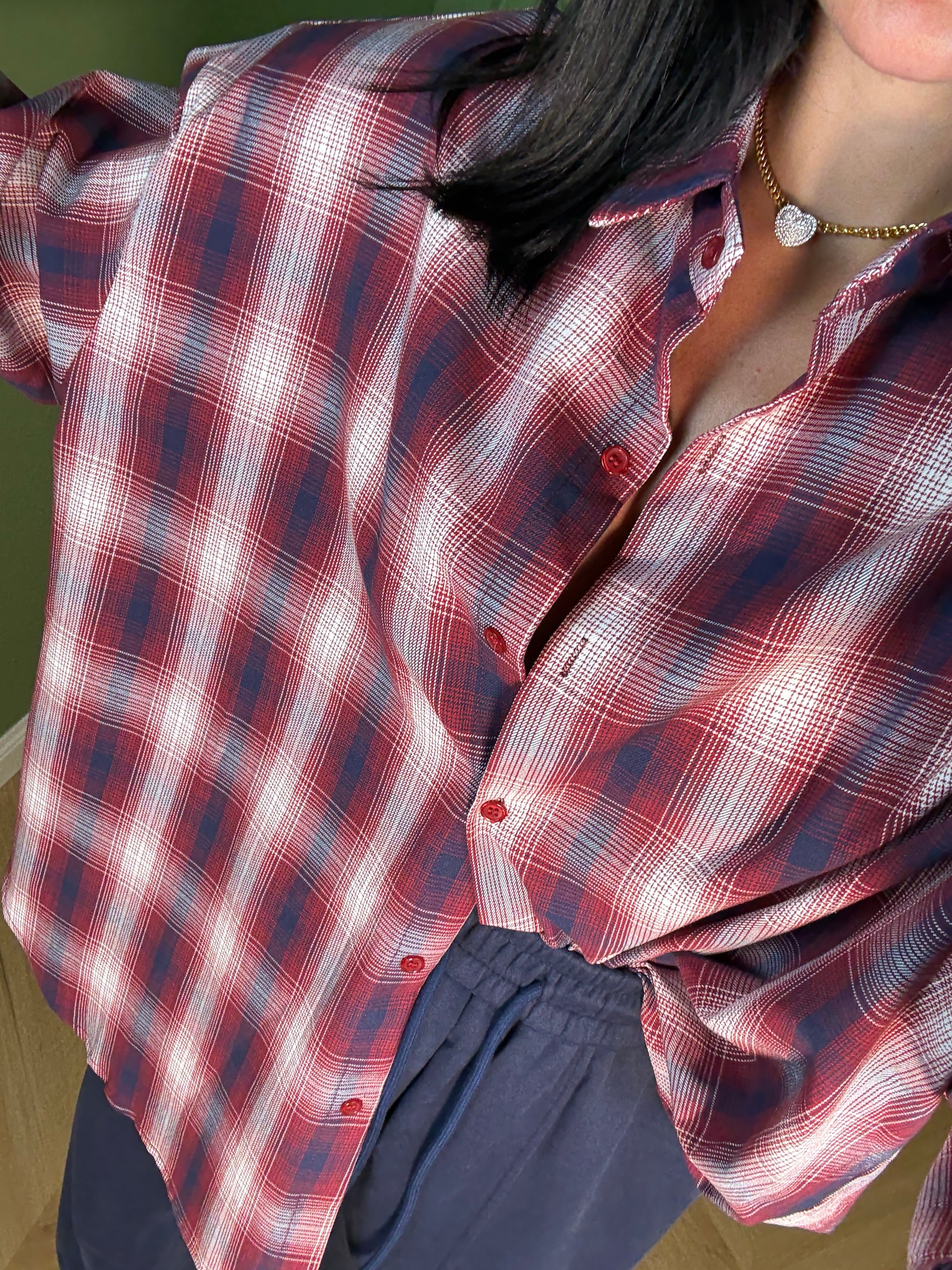 CAMICIA BUTTOM RED