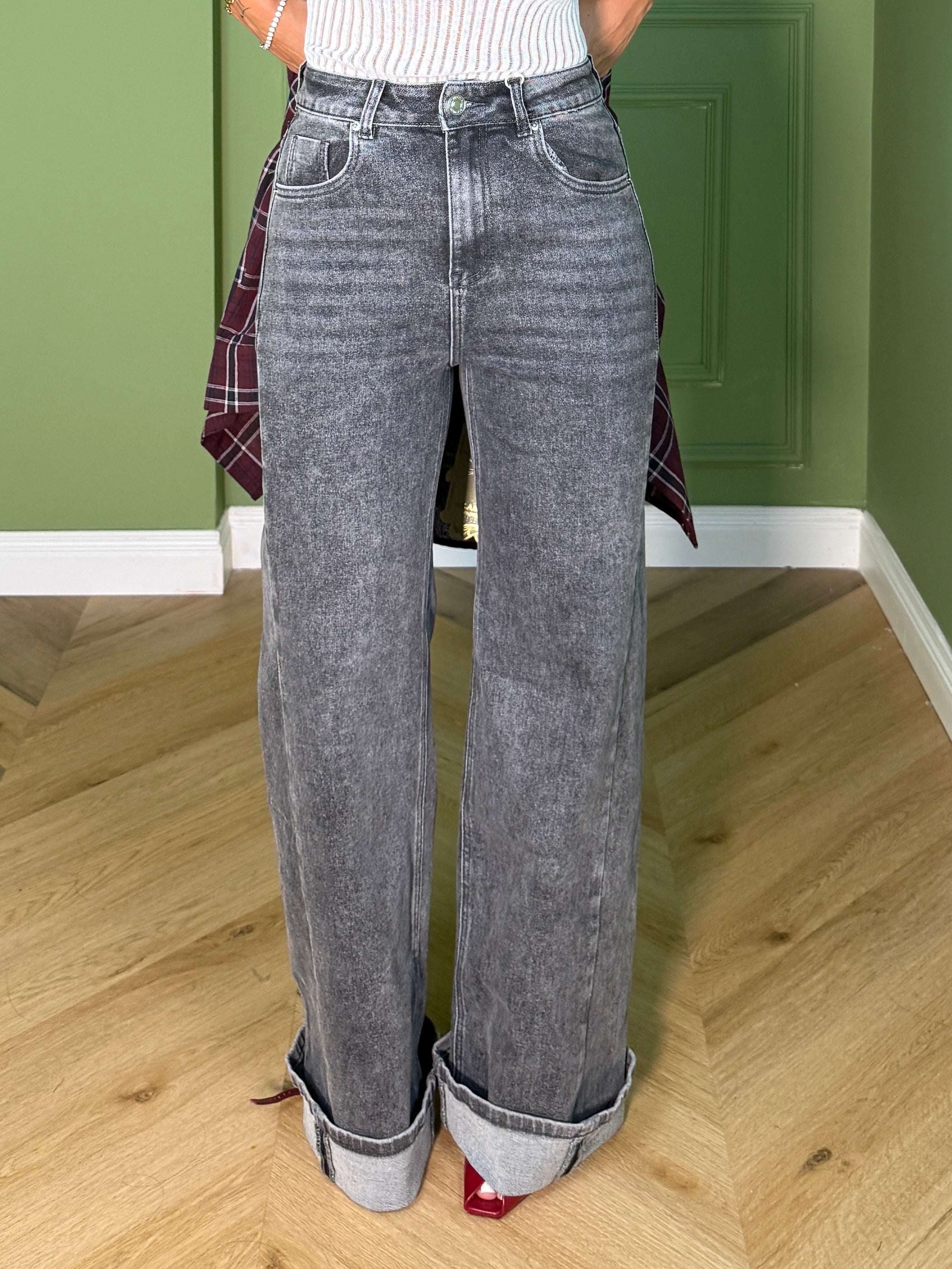 JEANS PIEGONE GREY