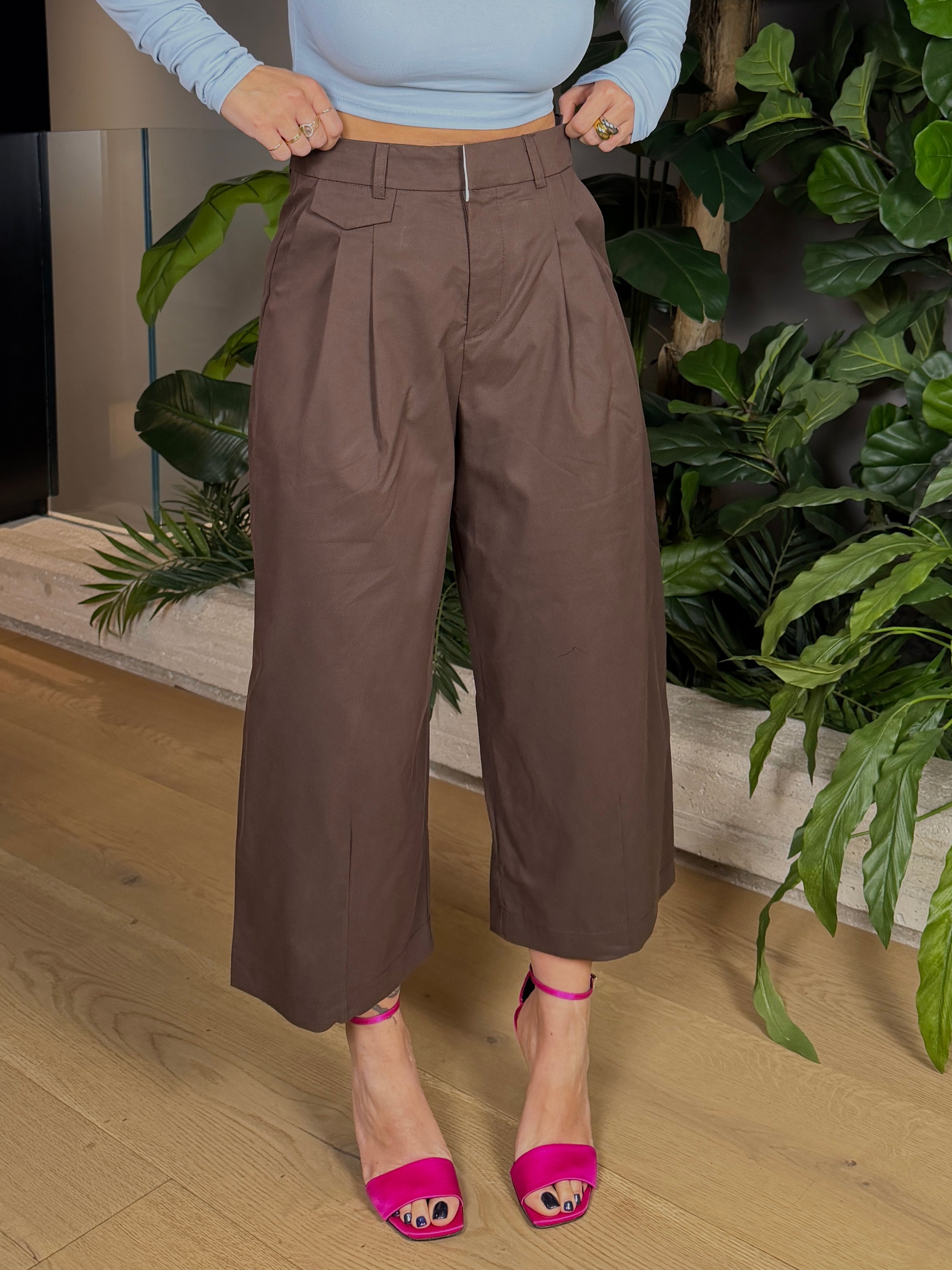 PANTALONE 7/8 BROWN