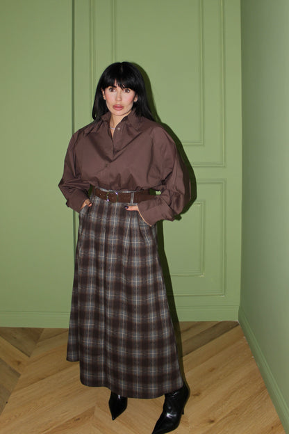 CAMICIA BASIC BROWN