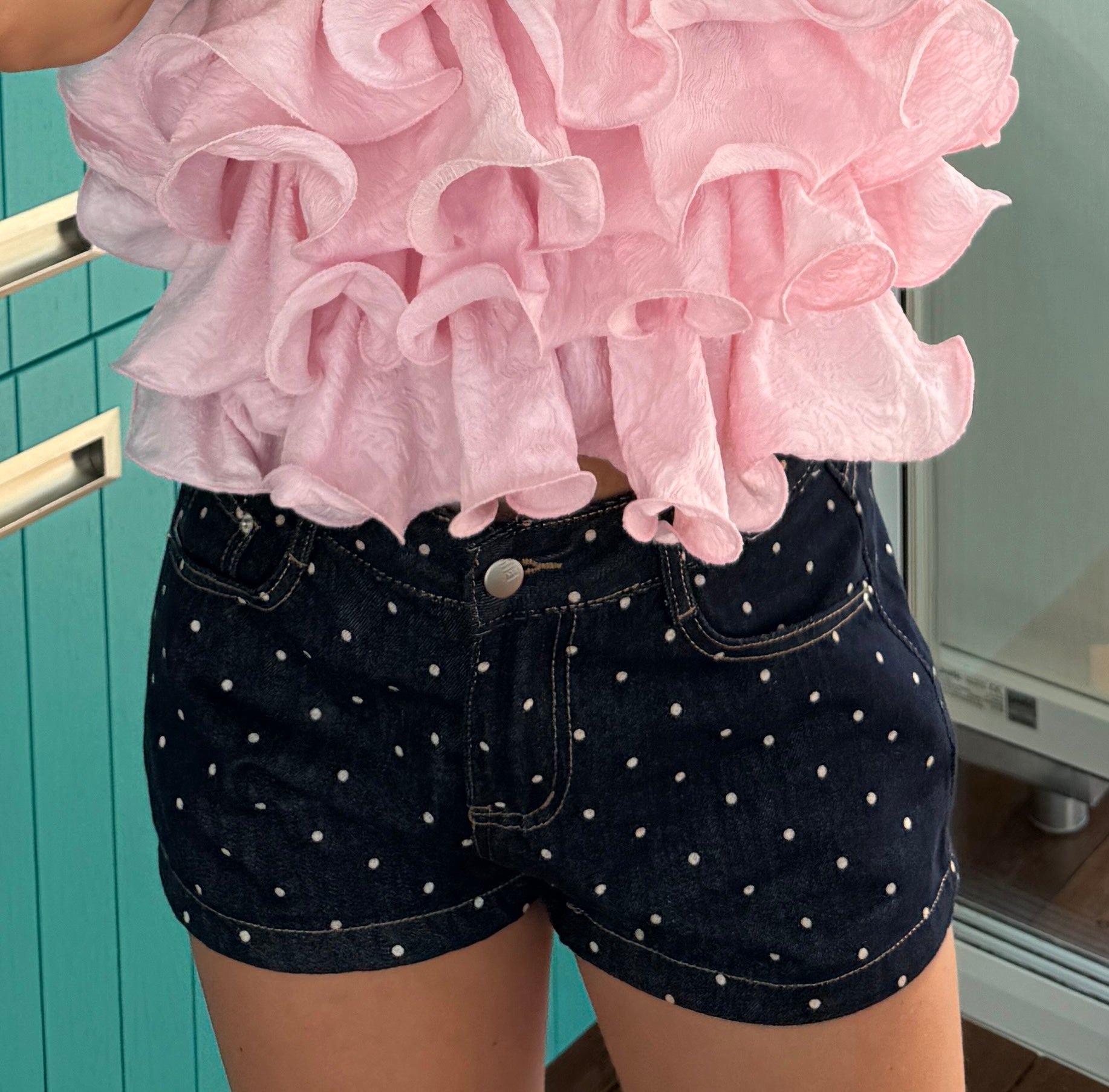 Short Denim  Pois