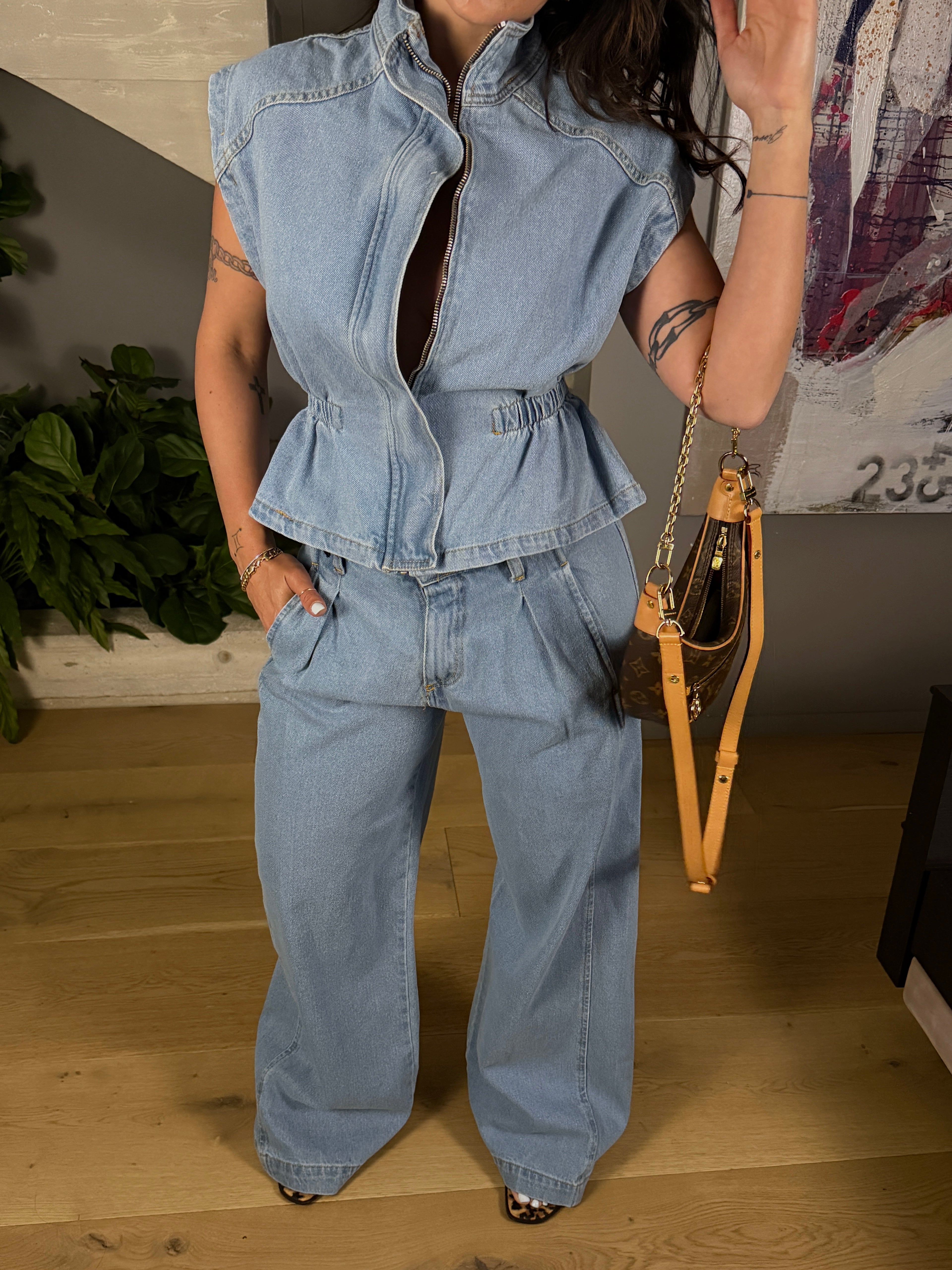 COORD-SET DENIM WIN