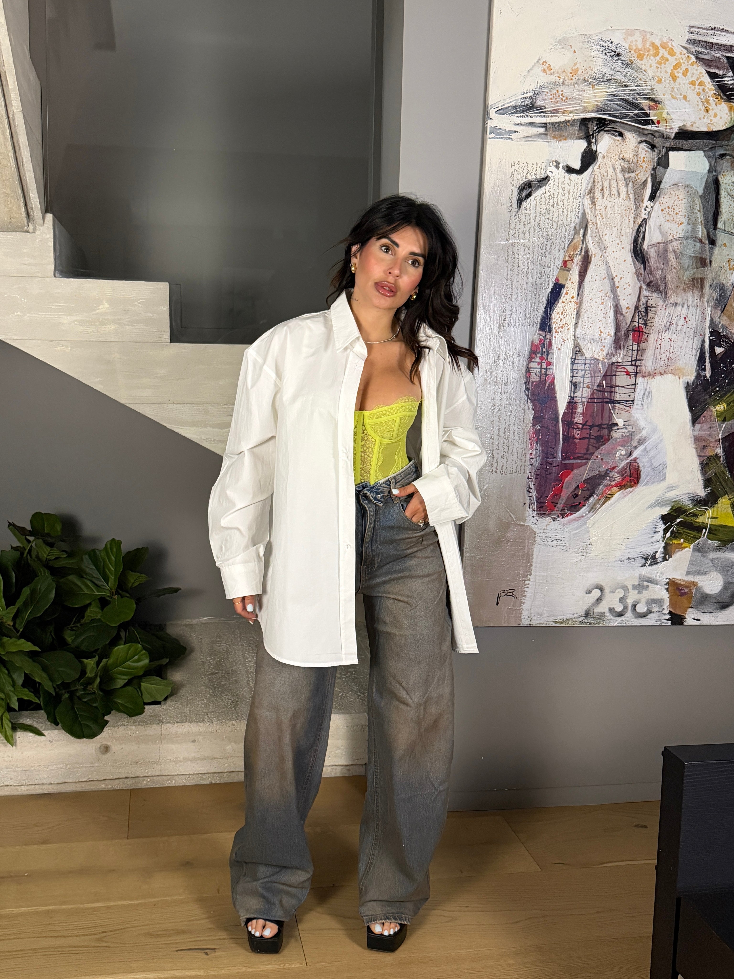 CAMICIA OVERSIZE STARS