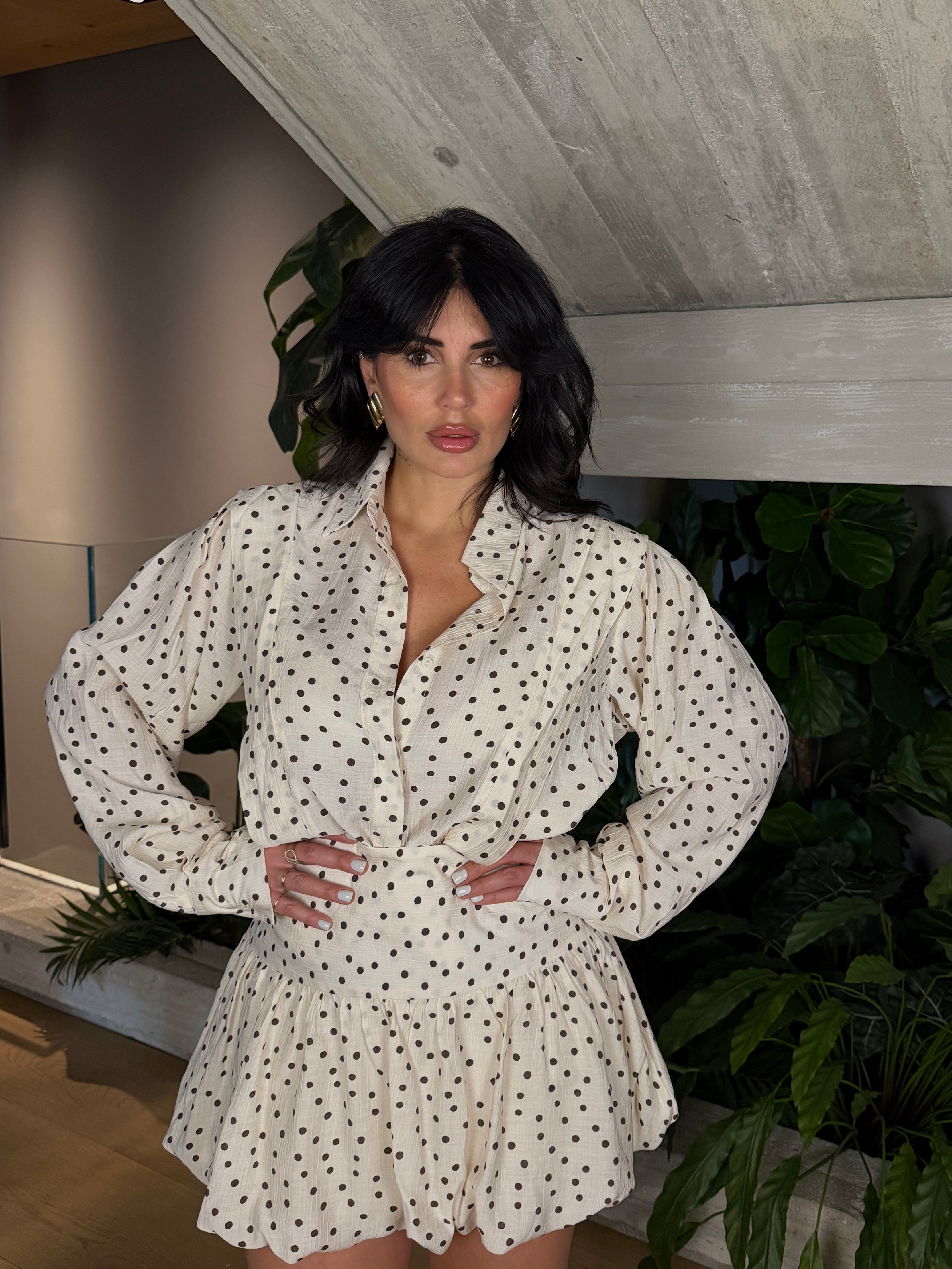 CAMICIA POIS BROWN