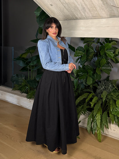 GIACCA CROP DENIM DIANA
