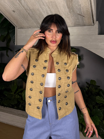 GILET NAPOLEONICO BEIGE