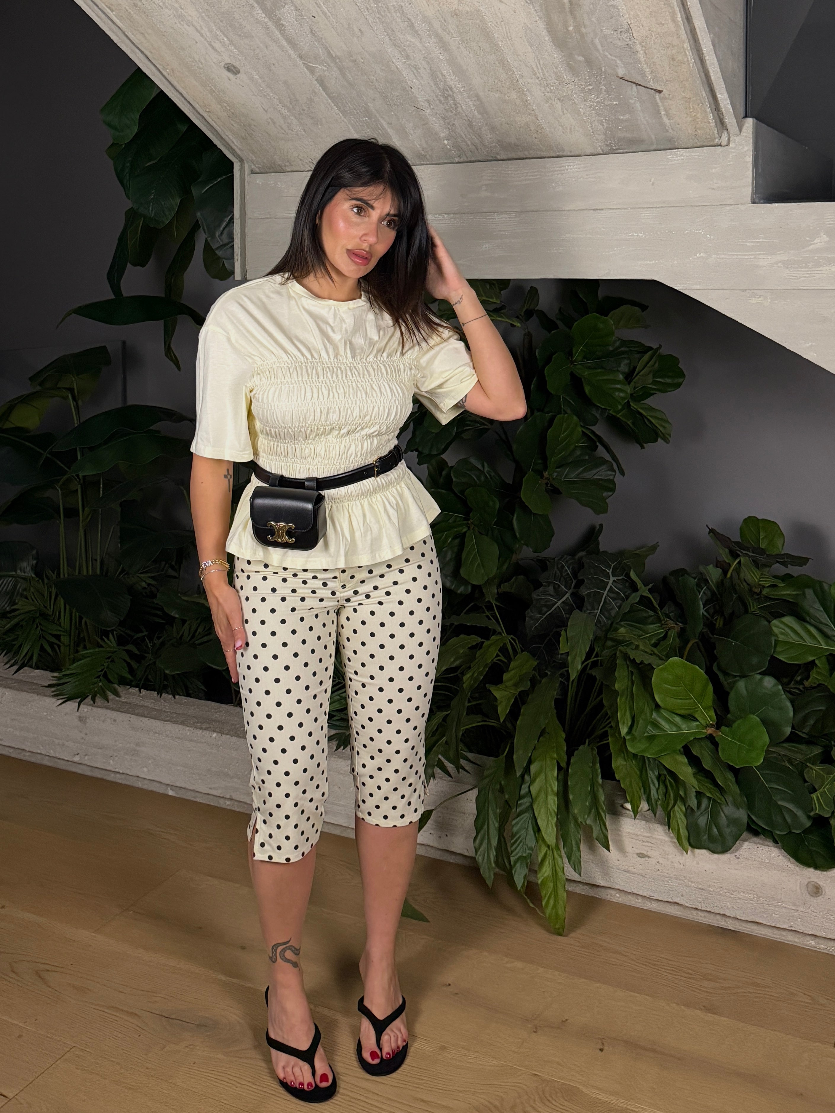 DENIM CAPRI POIS