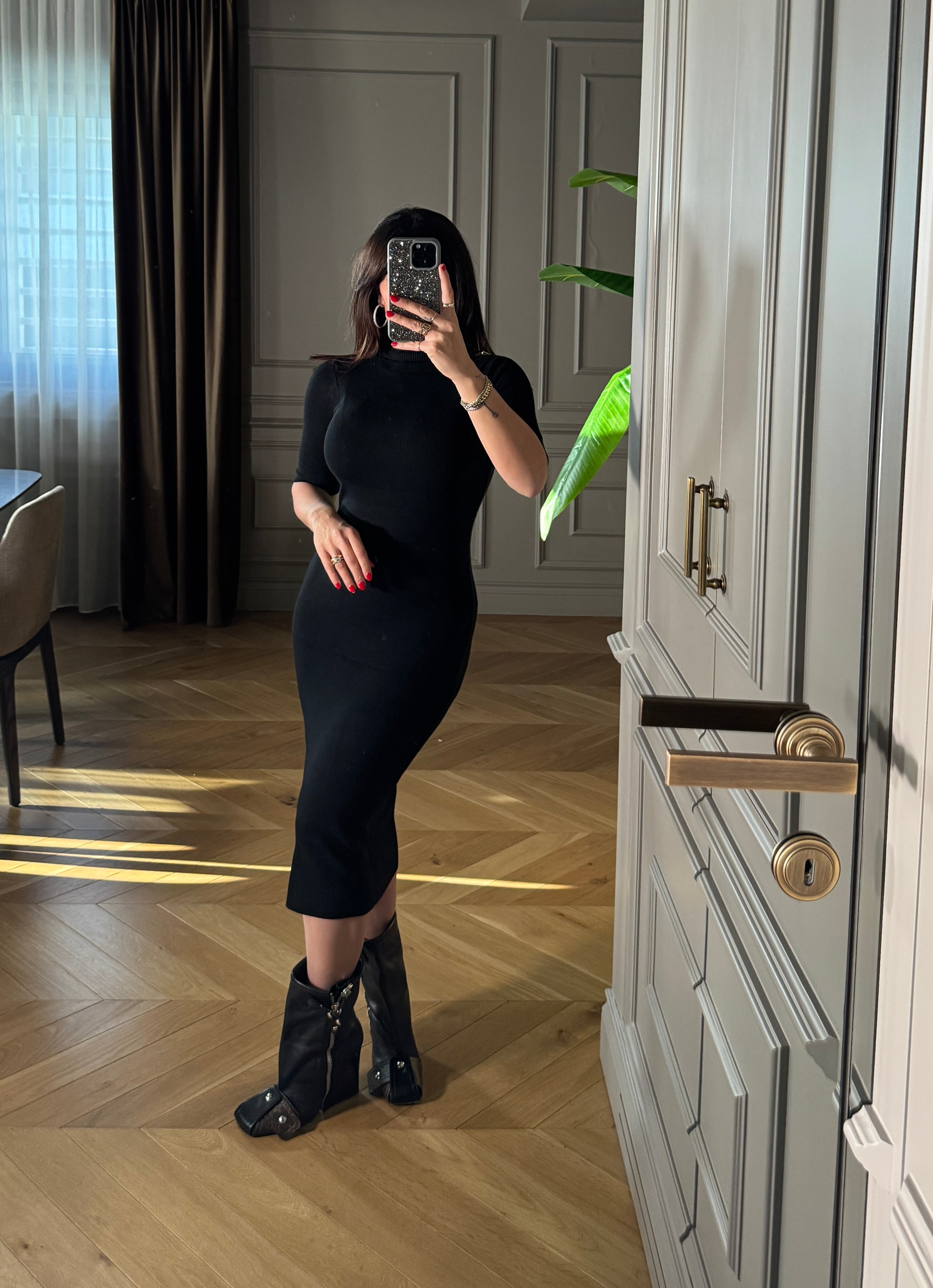 Midi dress in maglia Georgina