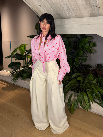 CAMICIA HEART PINK