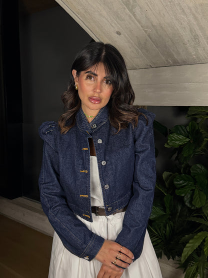 GIACCA CROP DENIM DIANA